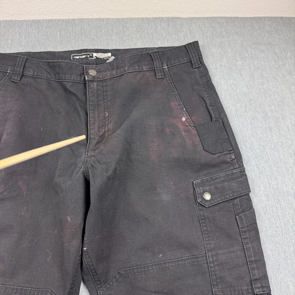 Carhartt Pants Mens 40X30‎ Relaxed Ripstop Double Knee Cargo Workwear 105461